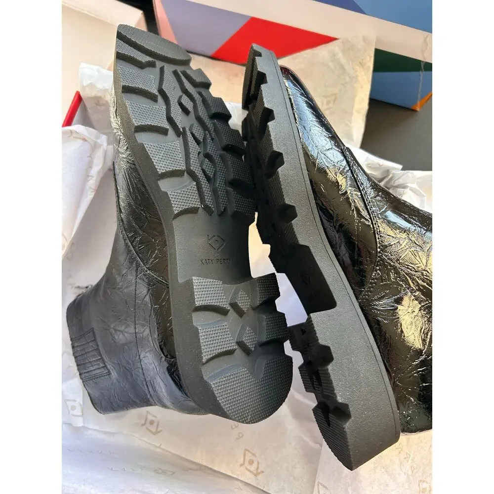 Katy Perry Women’s The Daarling Combat Boots Black Size 7.5 New in Box!